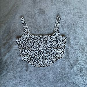 MISGUIDED cropped corset tank